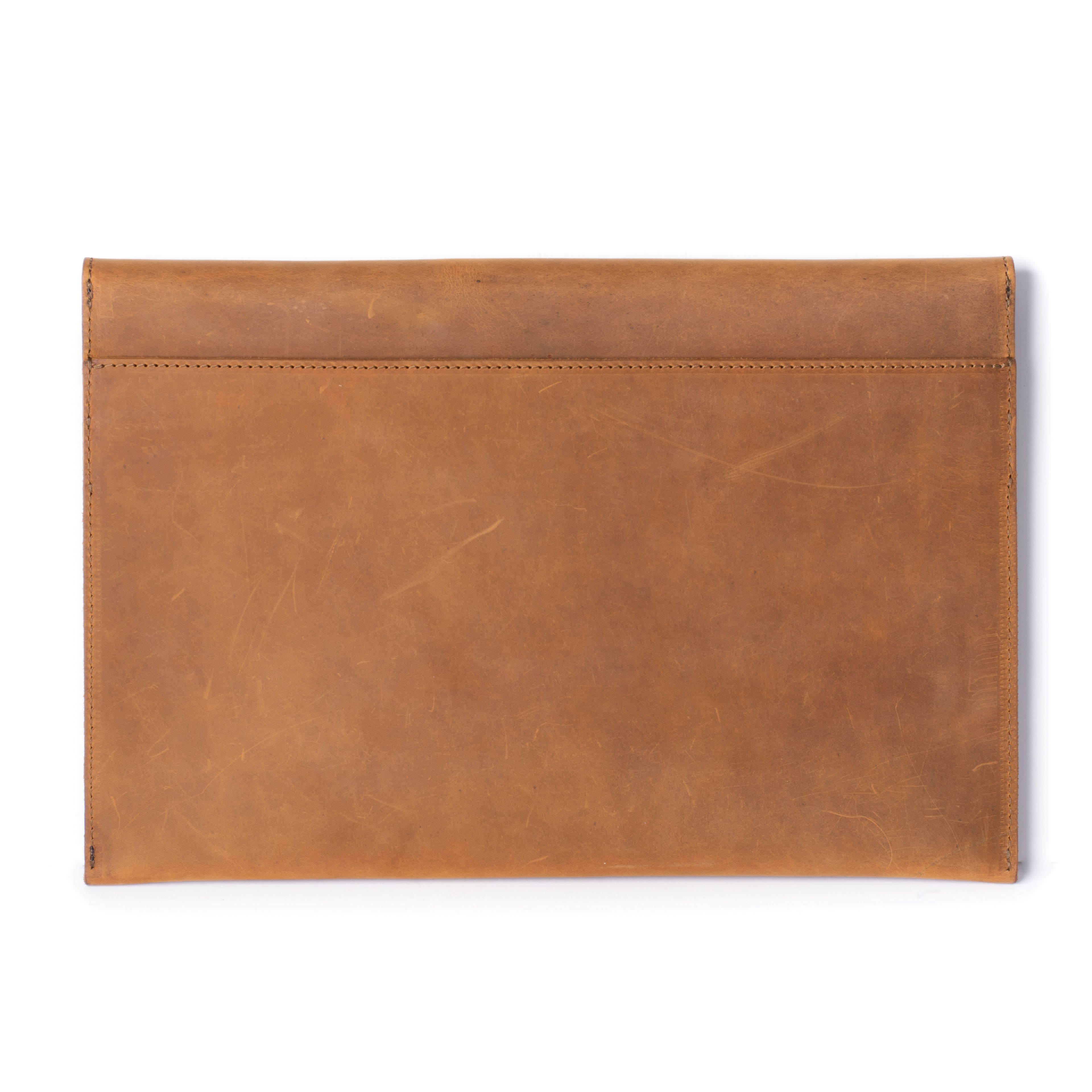 Leather MacBook Envelope Case - Tobacco
