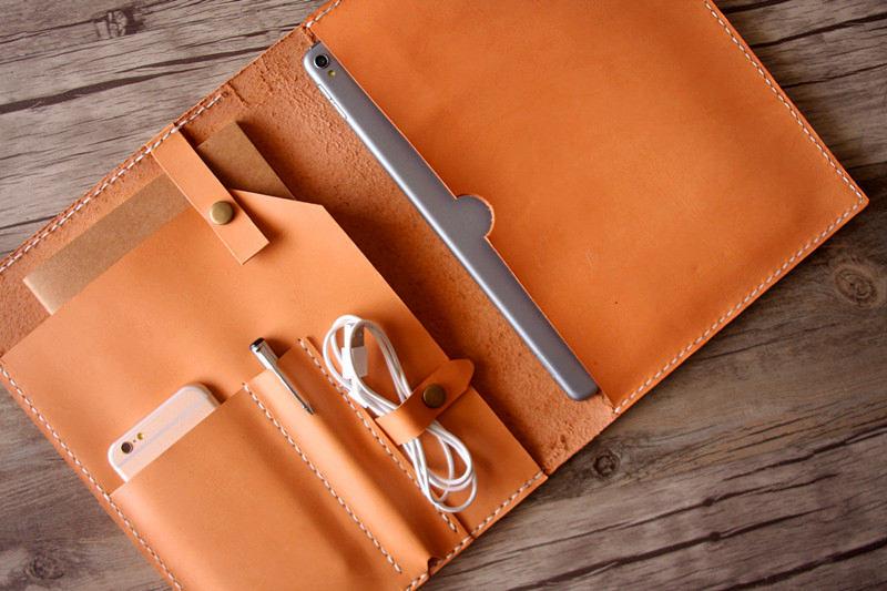 Personalized Macbook Pro 13 inch Leather Sleeve Case