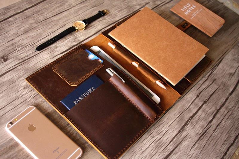 Handcrafted Personalized Leather iPad Mini Leather Case Cover