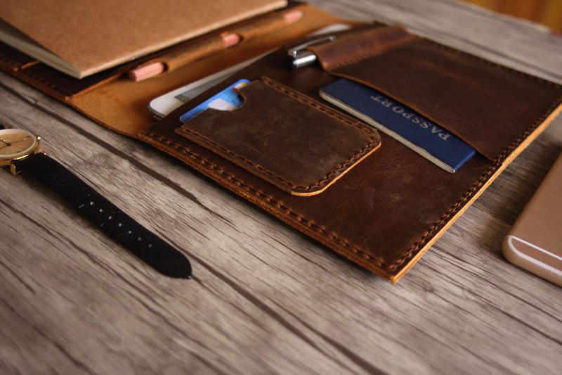Handcrafted Personalized Leather iPad Mini Leather Case Cover