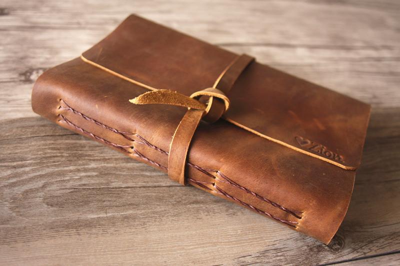 Leather Modern Baby Memory Books Album Personalized