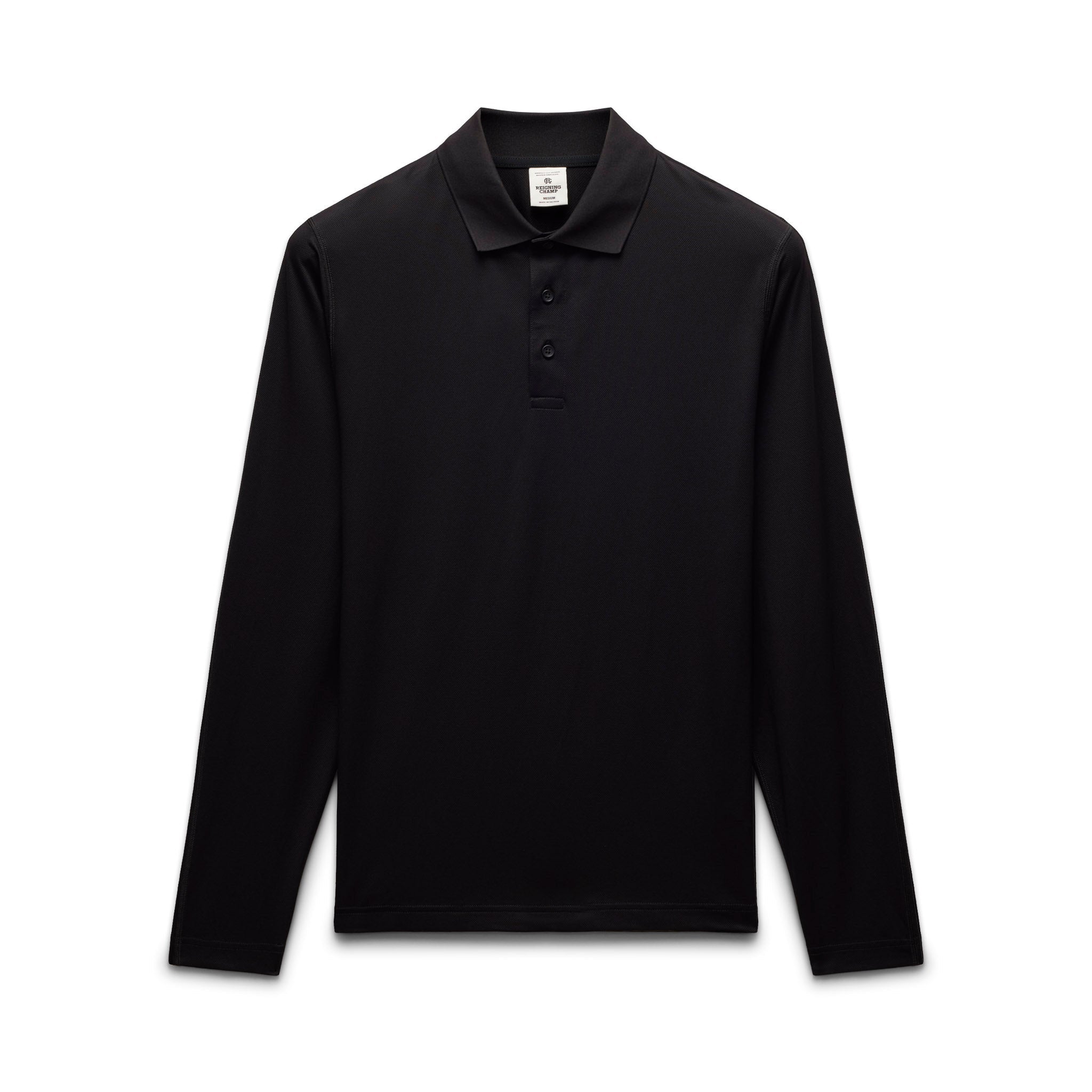 Tech Pique Playoff Long Sleeve Polo - Vault