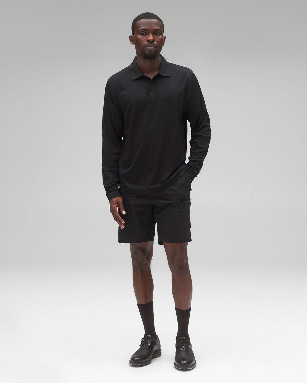 Tech Pique Playoff Long Sleeve Polo - Vault