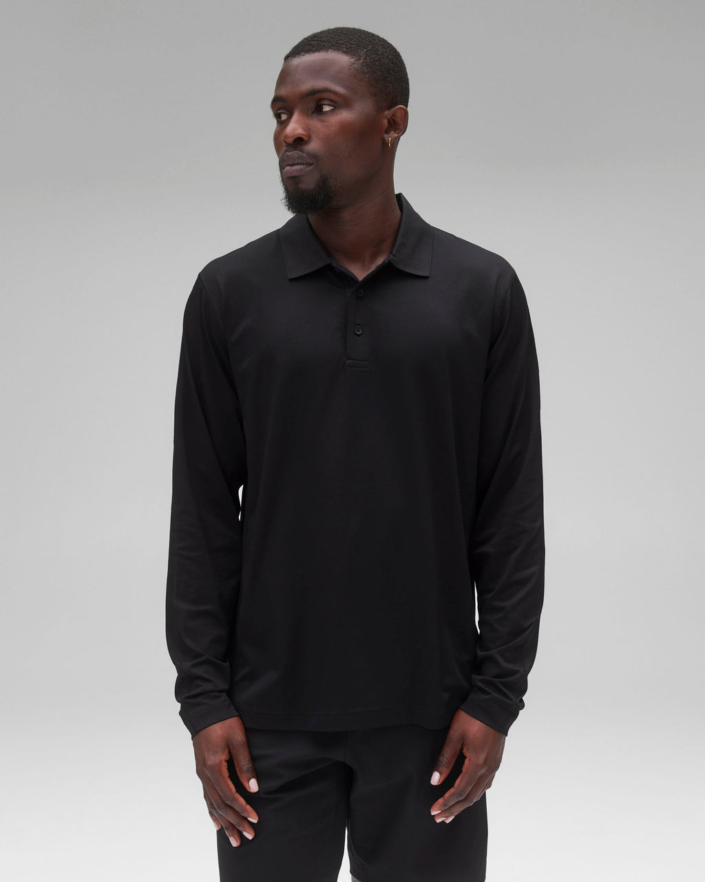 Tech Pique Playoff Long Sleeve Polo - Vault