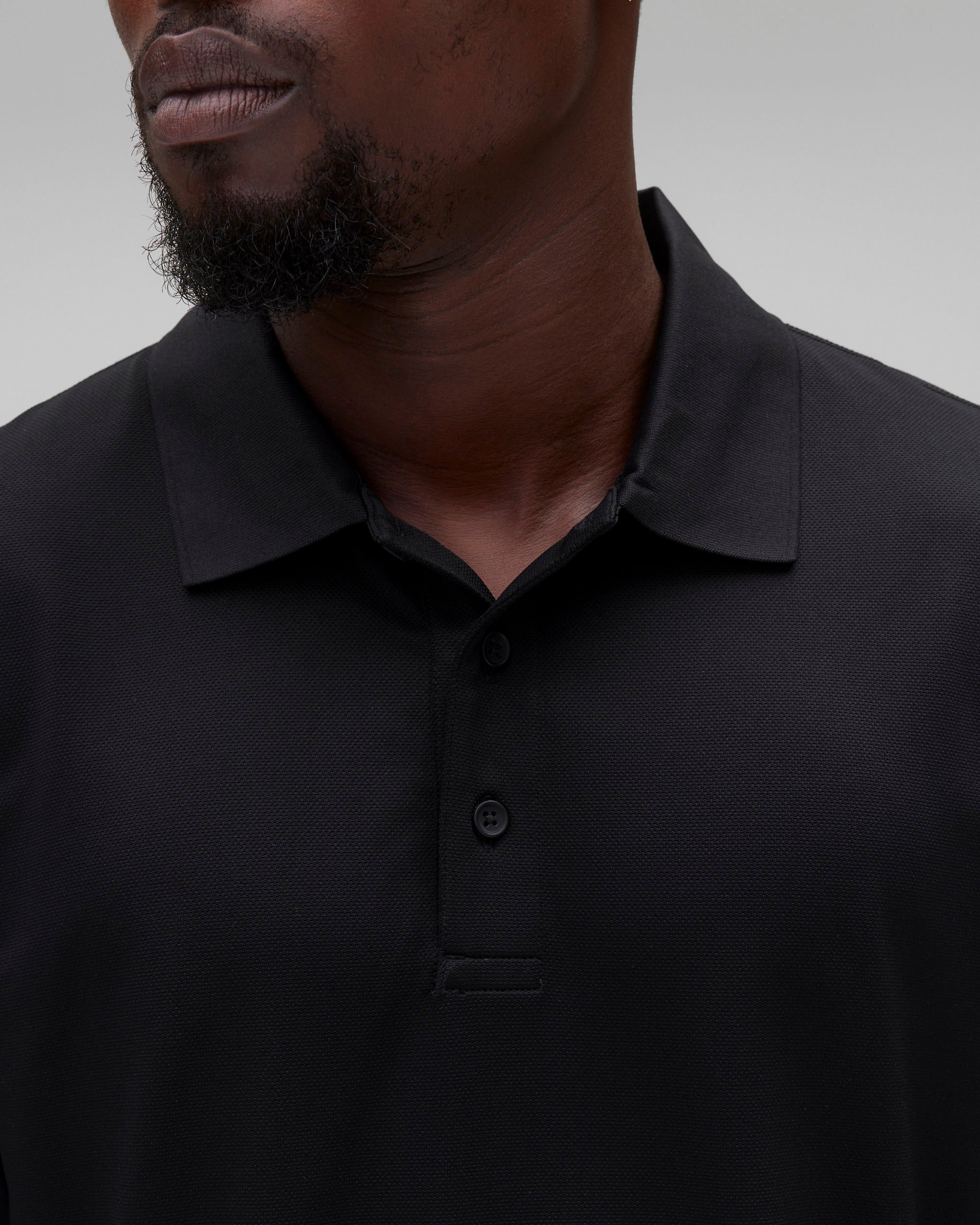 Tech Pique Playoff Long Sleeve Polo - Vault