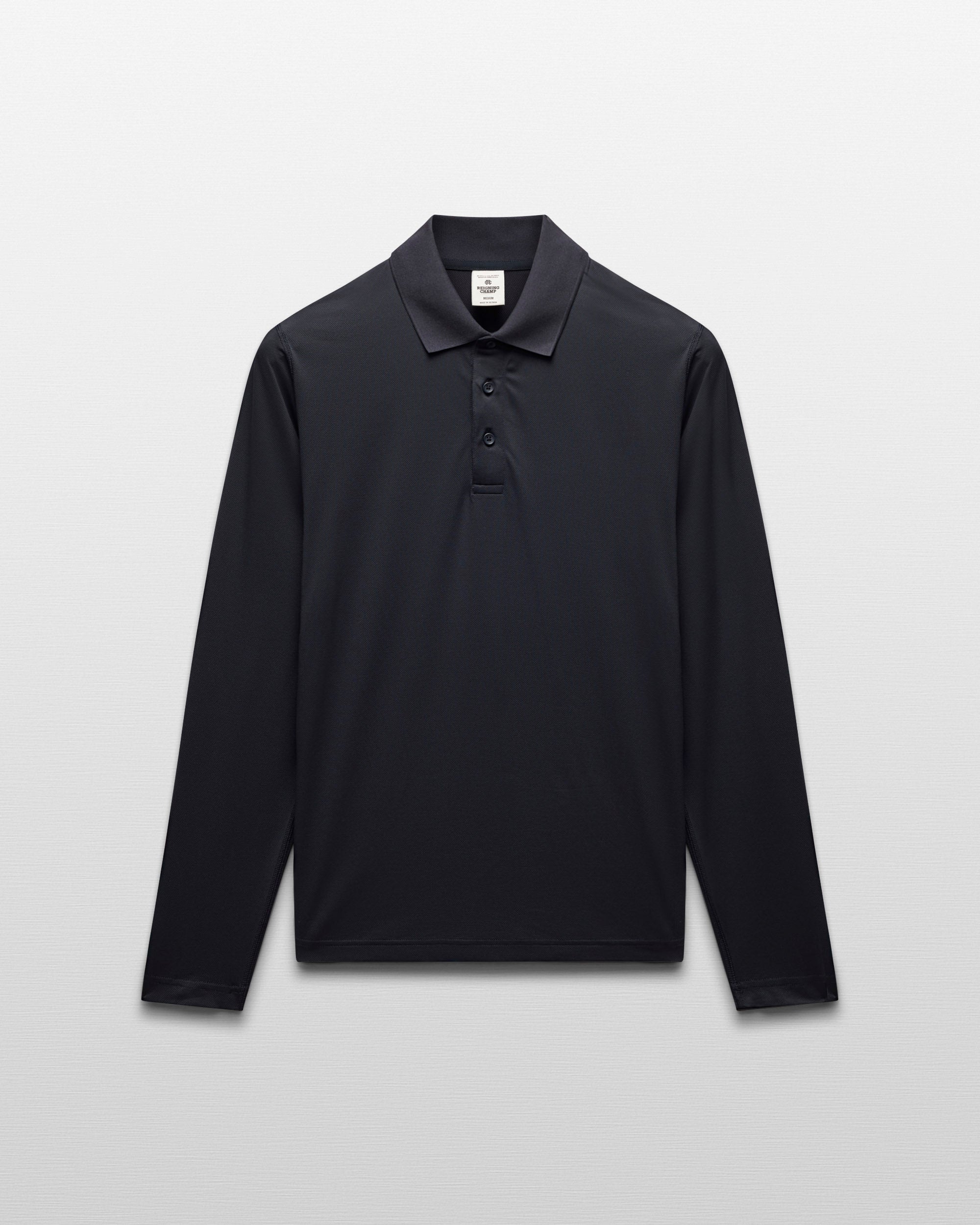 Tech Pique Playoff Long Sleeve Polo - Vault