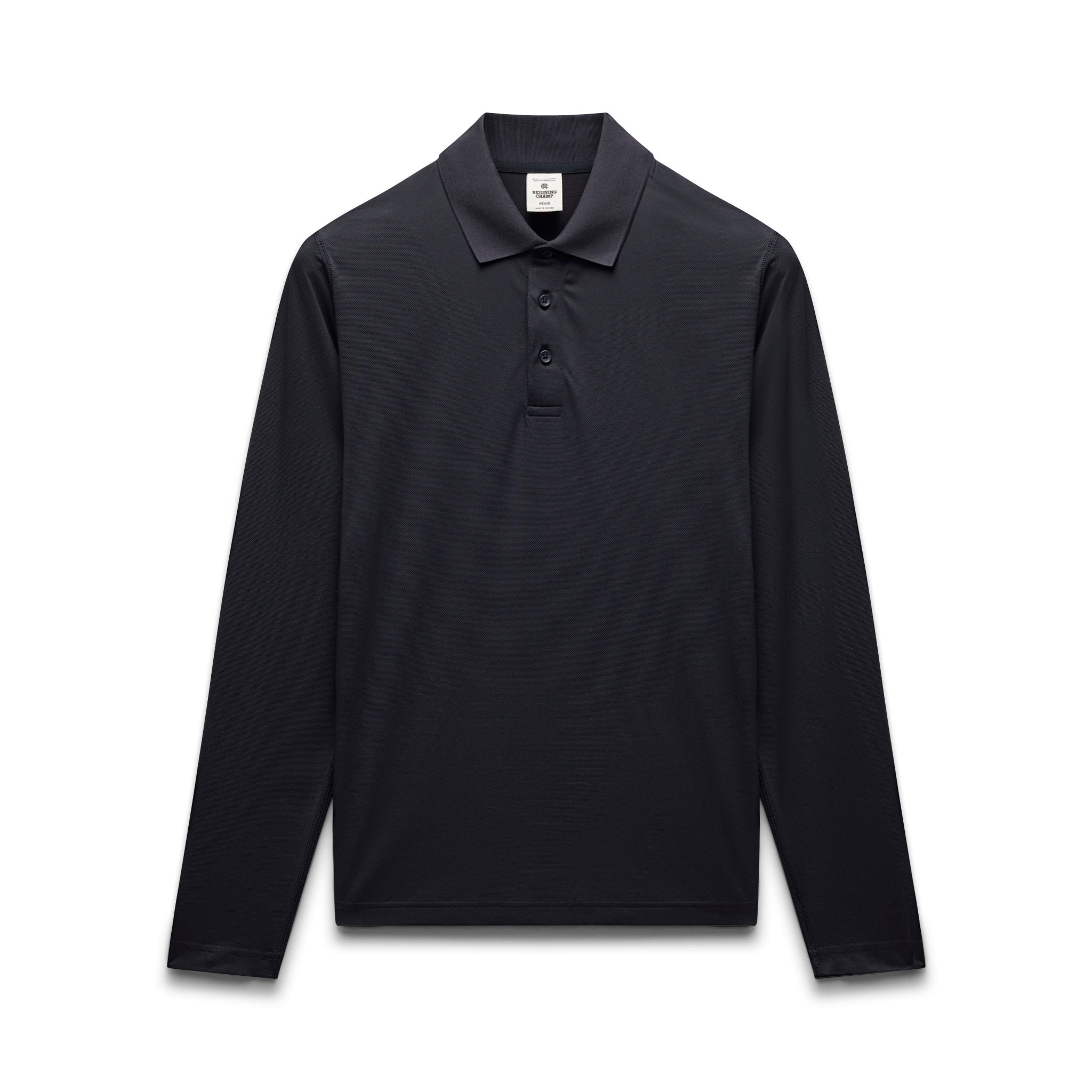 Tech Pique Playoff Long Sleeve Polo - Vault