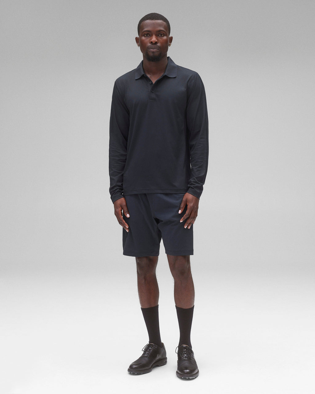 Tech Pique Playoff Long Sleeve Polo - Vault