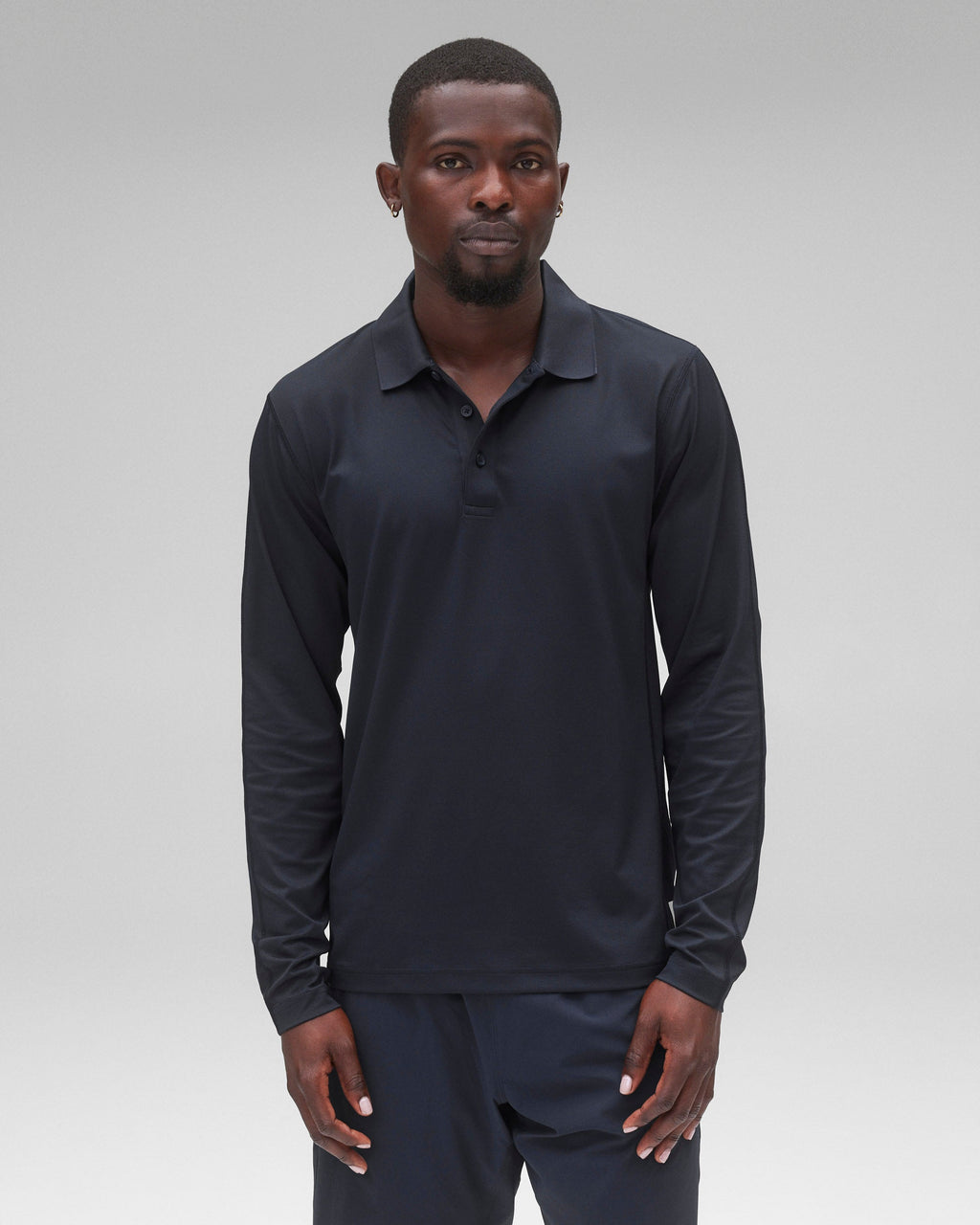Tech Pique Playoff Long Sleeve Polo - Vault