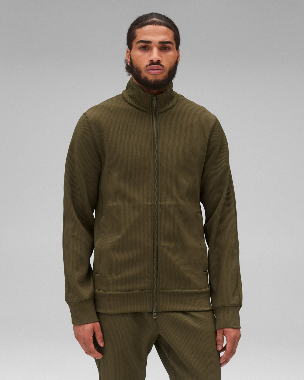 Double Knit Rally Slim Track Jacket