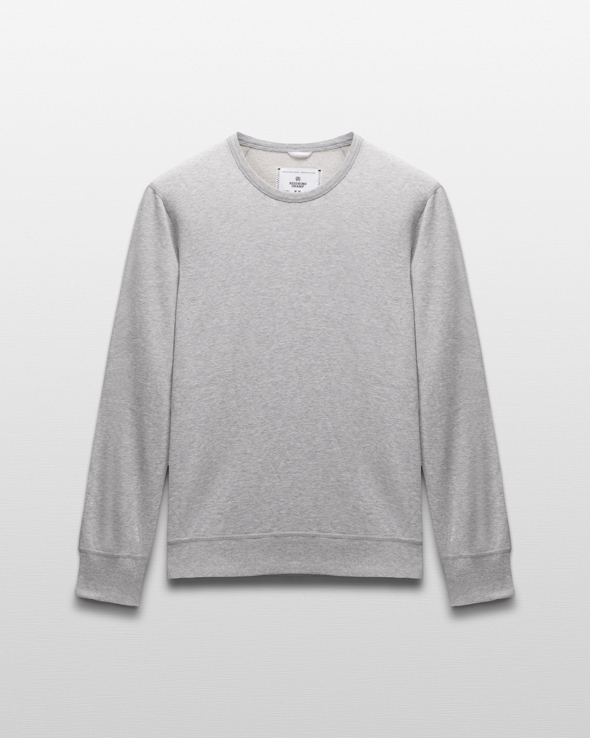 Lightweight Terry Slim Crewneck