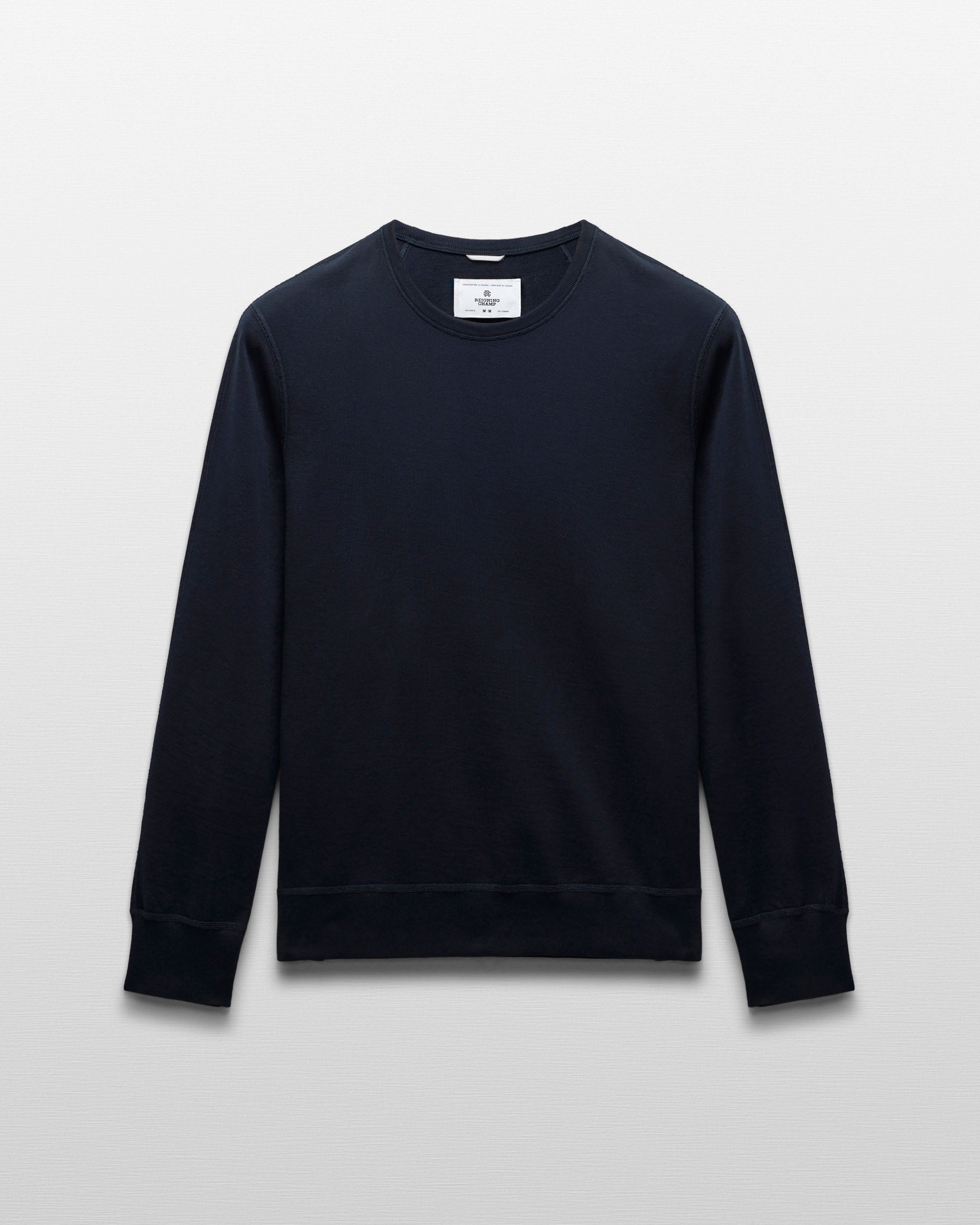 Lightweight Terry Slim Crewneck