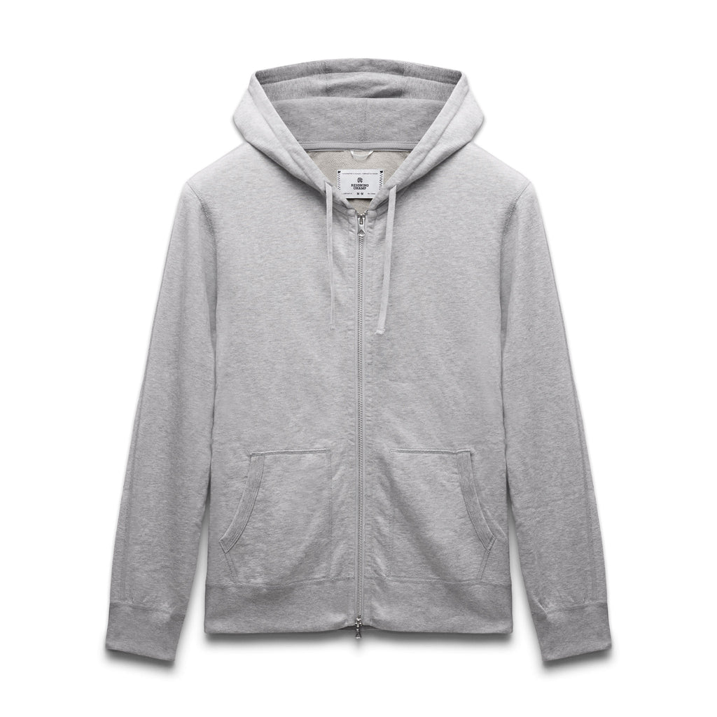Lightweight Terry Slim Zip Hoodie