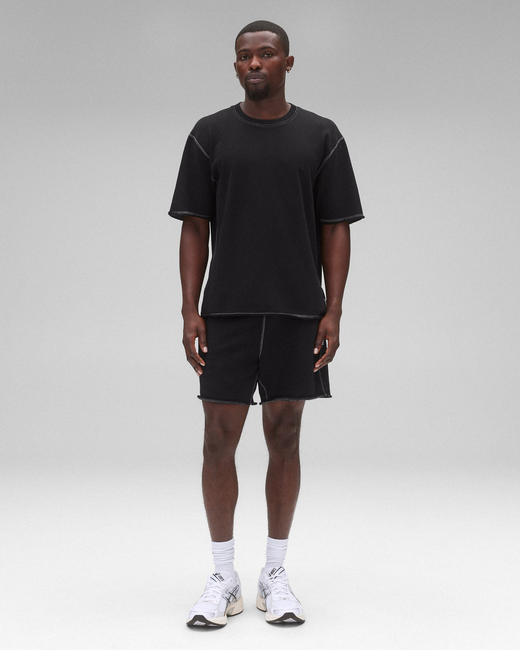 Lightweight Terry Cut-Off Relaxed T-Shirt