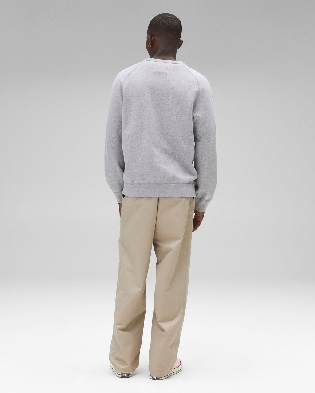 Midweight Terry Arch Logo Standard Crewneck