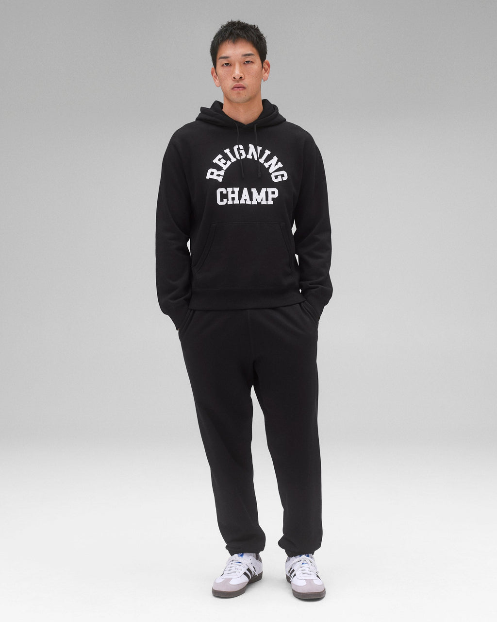 Midweight Terry Arch Logo Standard Hoodie