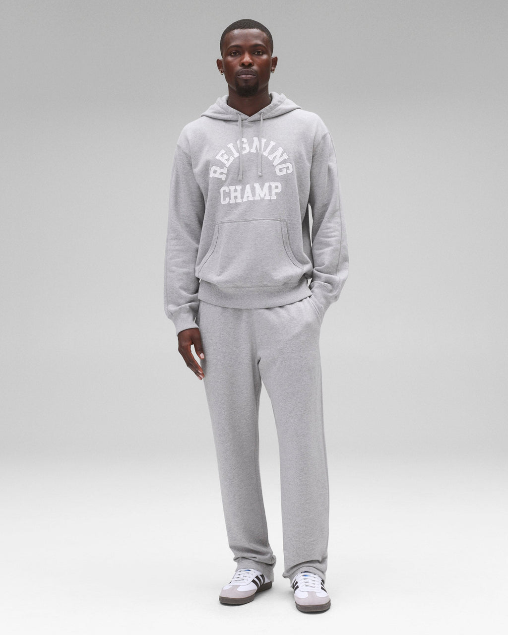 Midweight Terry Arch Logo Standard Hoodie