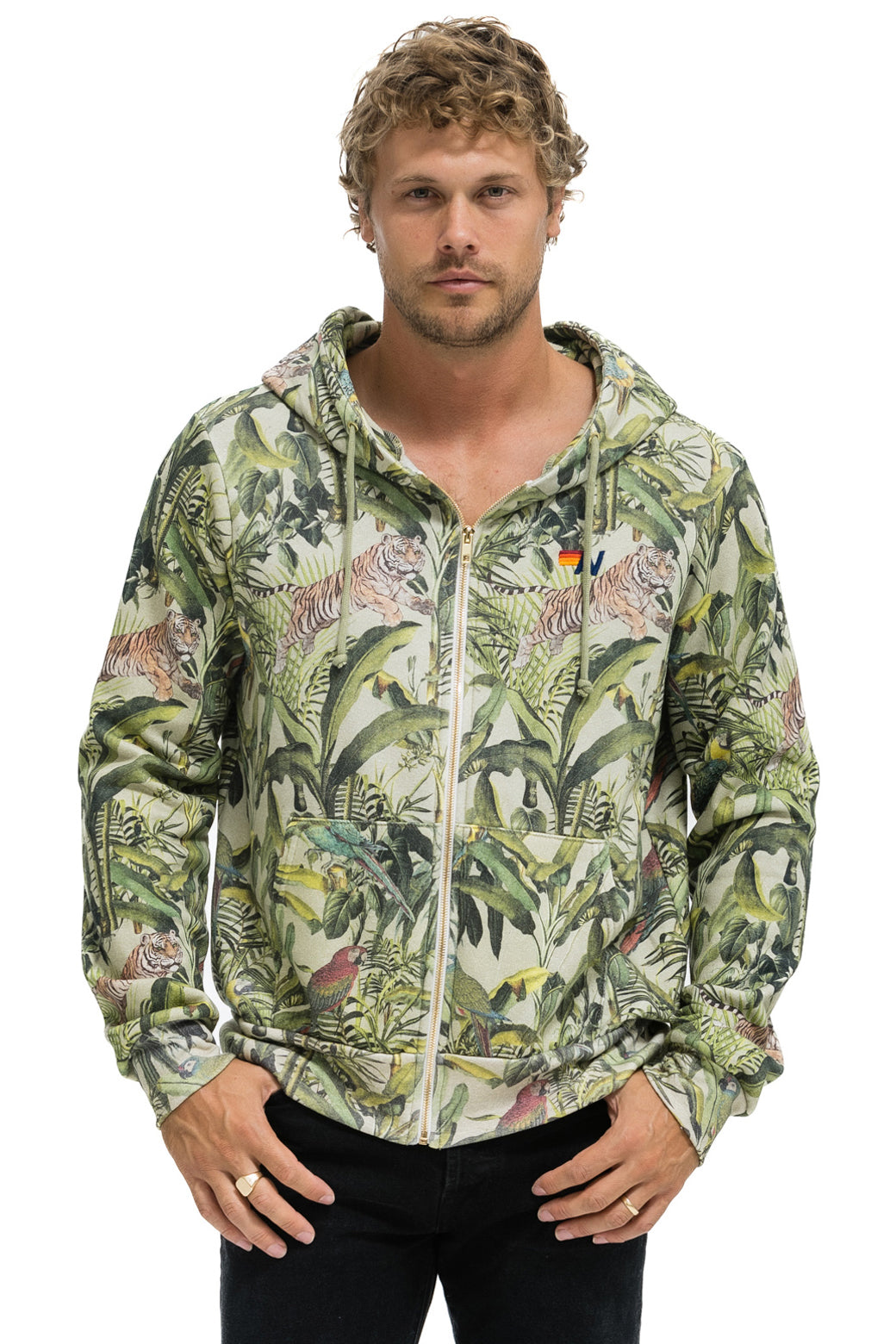 JUNGLE ZIP HOODIE - SAND