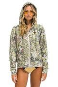 JUNGLE ZIP HOODIE - SAND