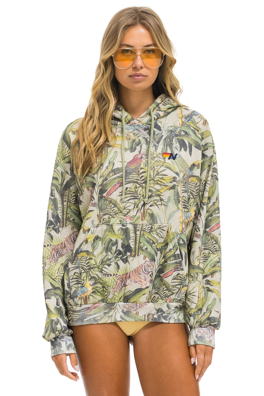 JUNGLE RELAXED PULLOVER HOODIE - SAND