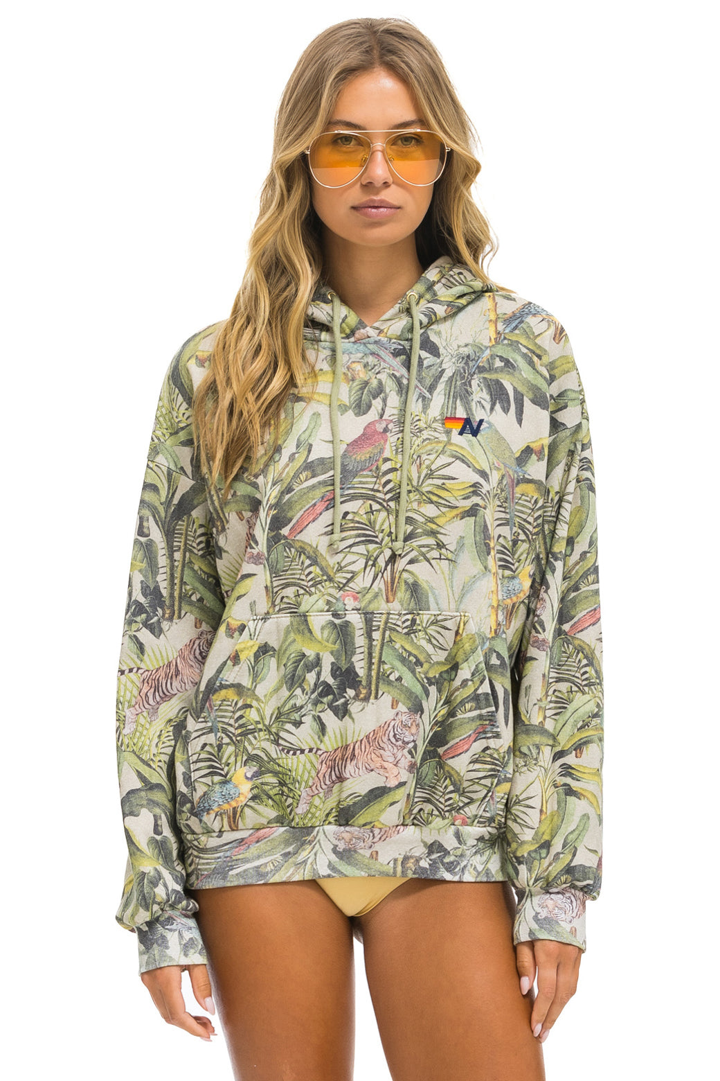 JUNGLE RELAXED PULLOVER HOODIE - SAND