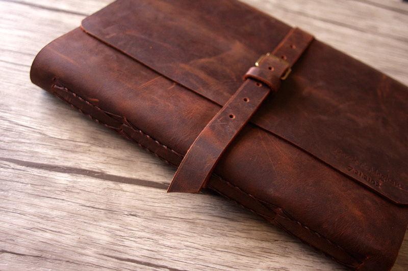 Personalized Leather End of Year Memory Book Album