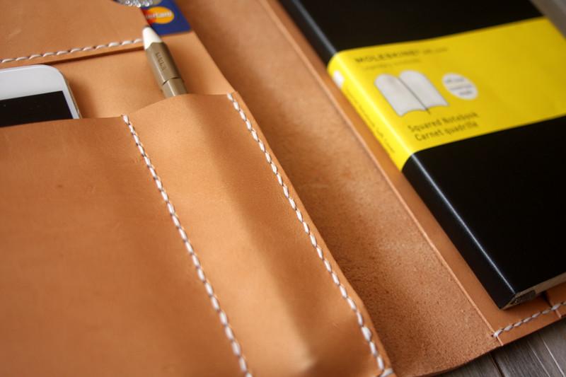Engraved Leather iPad Mini Case portfolio Cover
