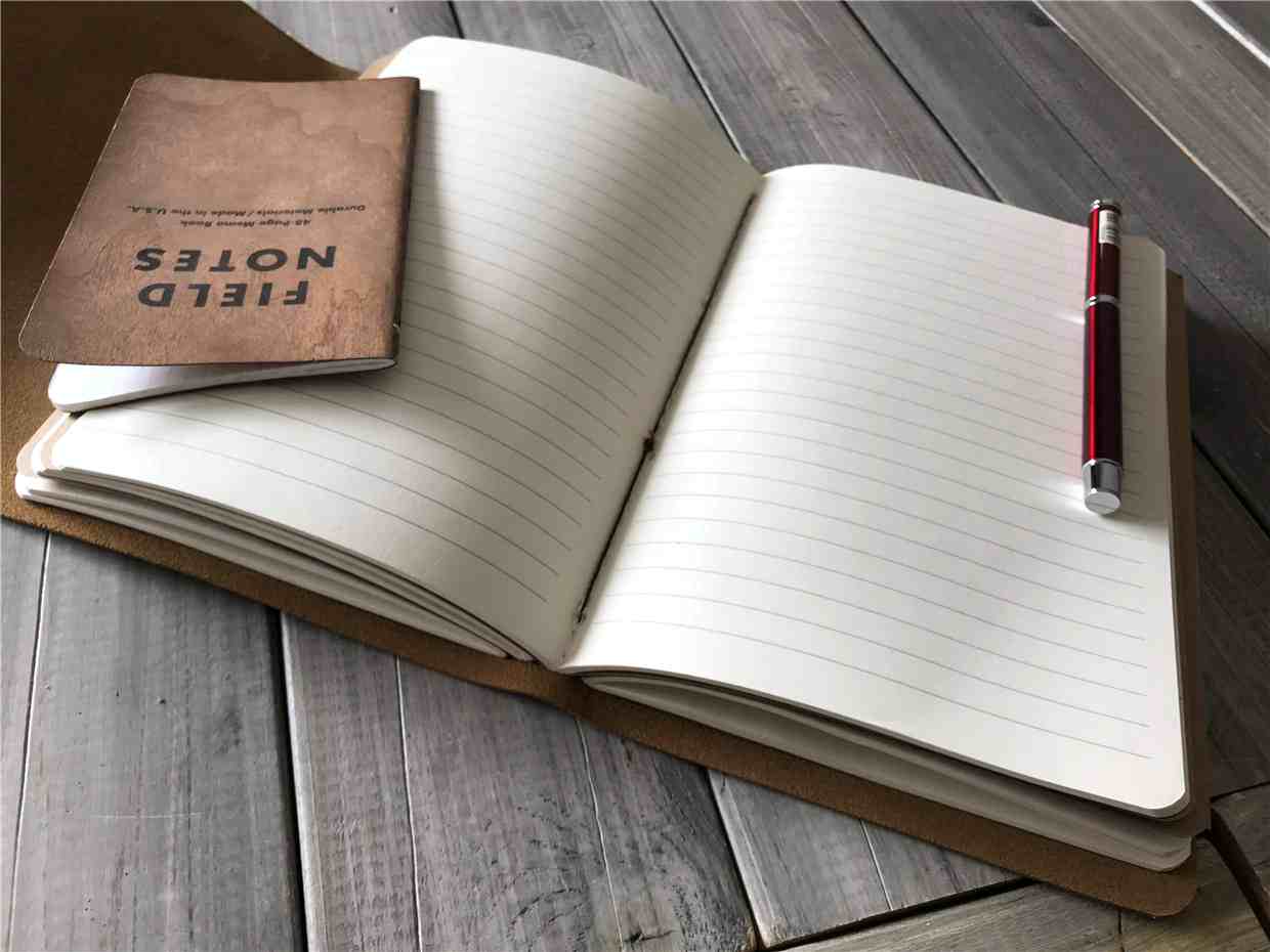 Personalized Leather Pocket Notebook
