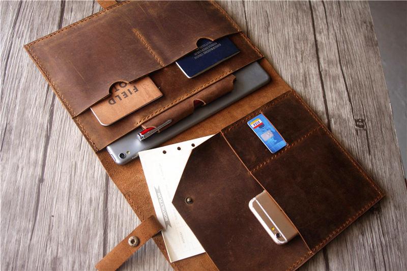 Embossed Leather Macbook Pro 15 Sleeve Case