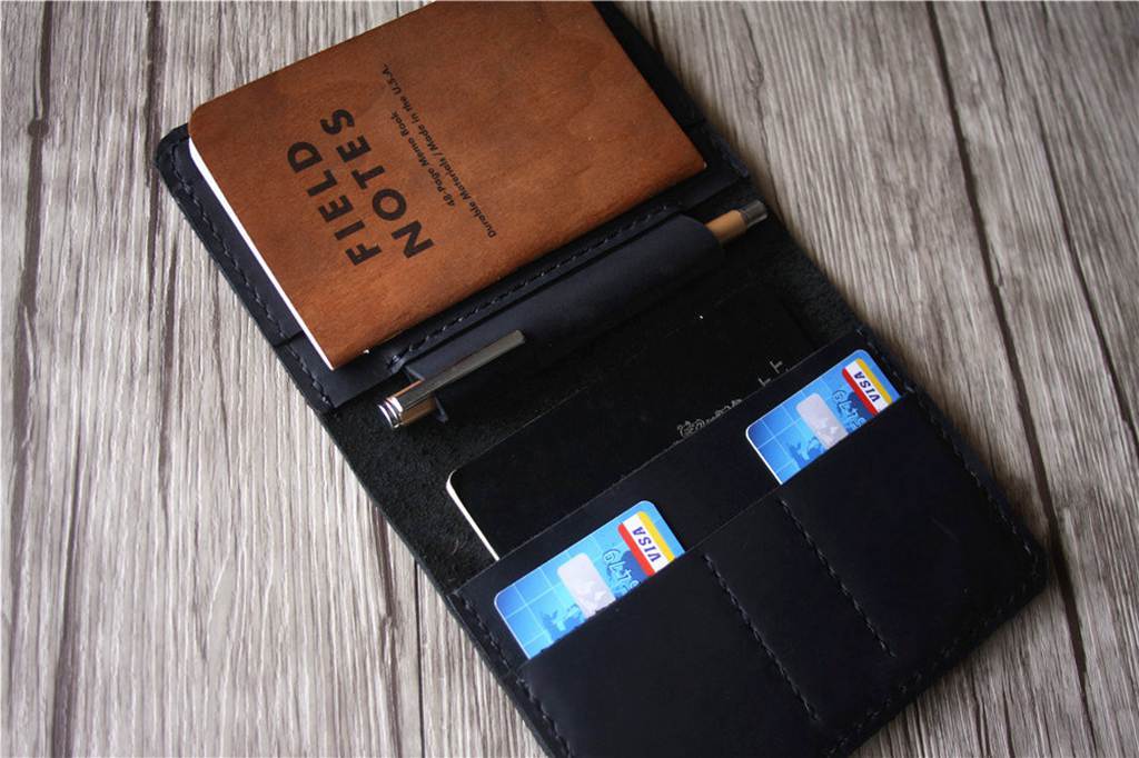 Personalized Leather Mens Passport Cover Wallet