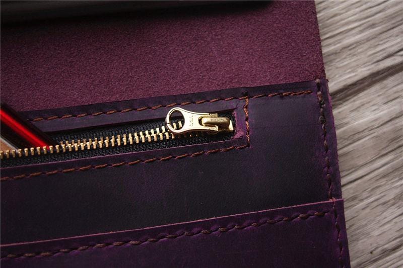 Macbook Air Leather Sleeve Covers Custom Purple Leather