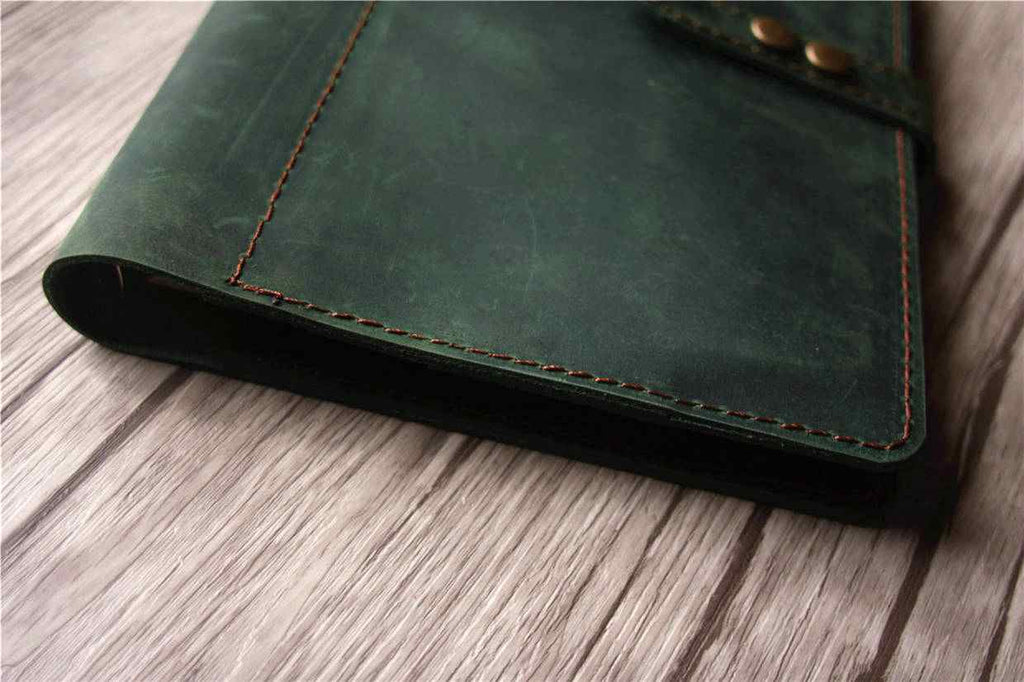 Handcrafted Custom Leather Monthly Planner Notebook