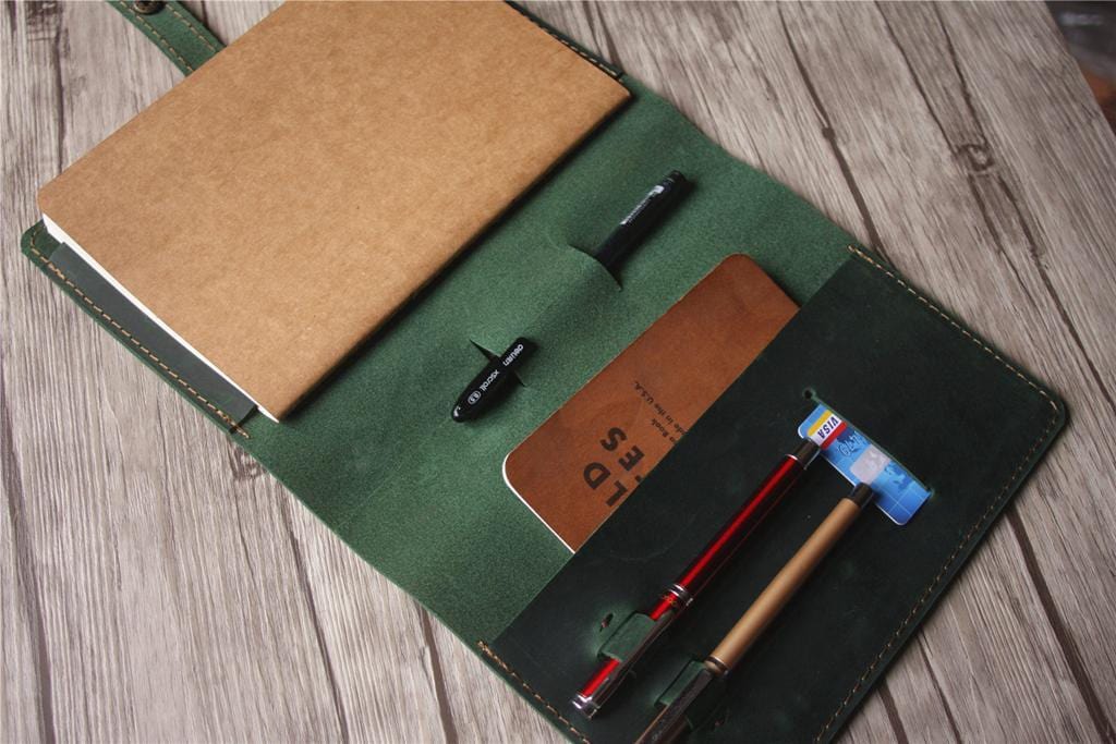 Custom Leather Spiral Notebook Cover