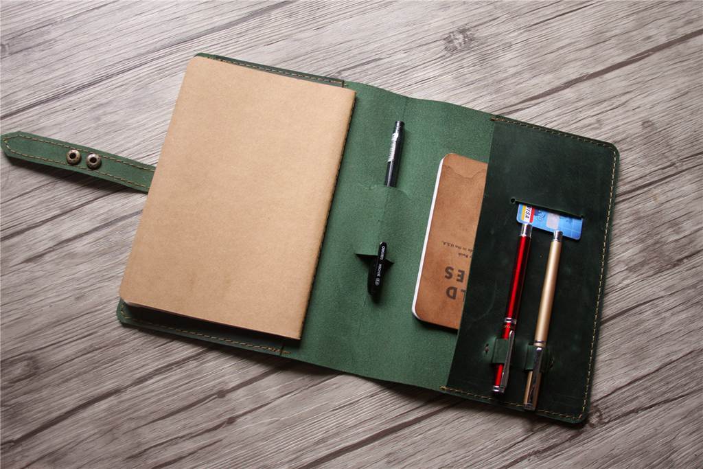 Custom Leather Spiral Notebook Cover