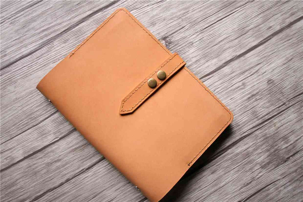 Monogrammed Leather Weekly Meal Planner Notebook