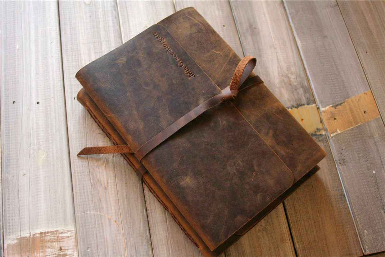 Brown Vintage Leather Journal Notebook