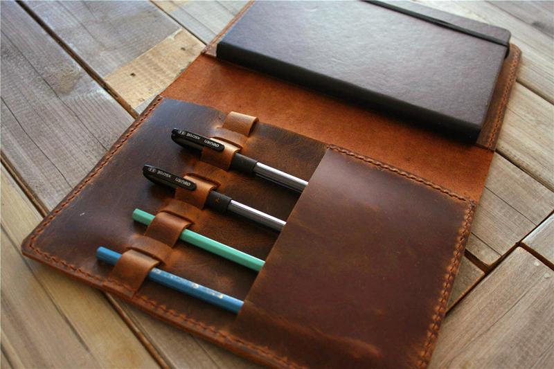 Personalized Leather Notebook Case A5
