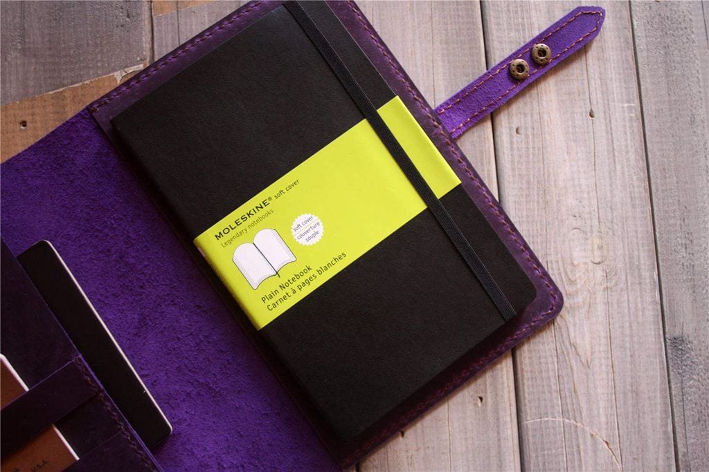 Custom Leather Moleskine Notebook Cover Case