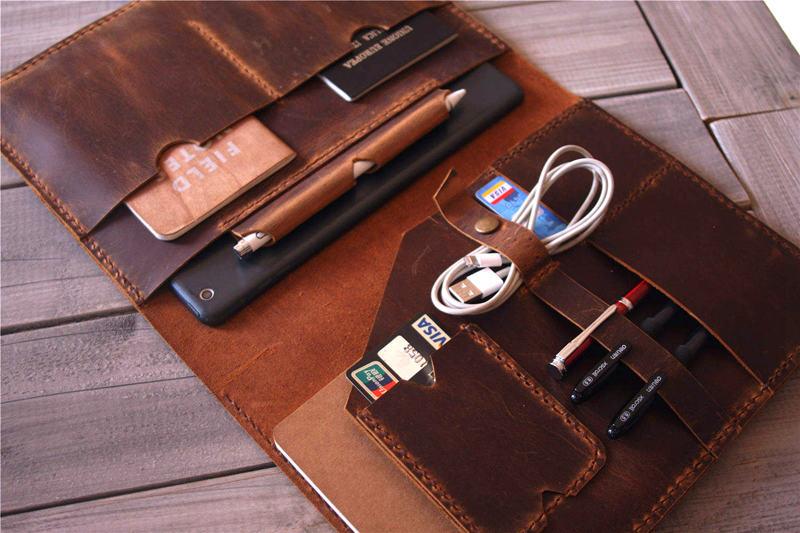 Embossed Leather Macbook Air 13 Cover Sleeve
