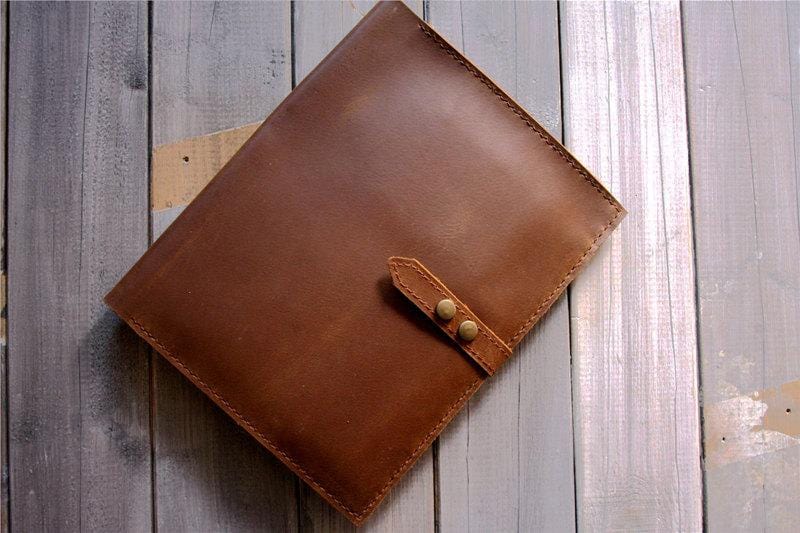 Handcrafted iPad Air Leather Portfolio Case