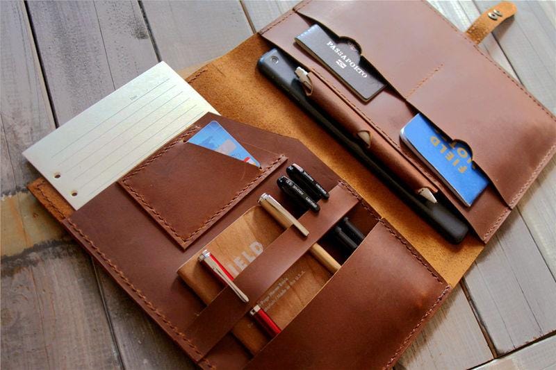 Personalized iPad Pro Leather Case Sleeve