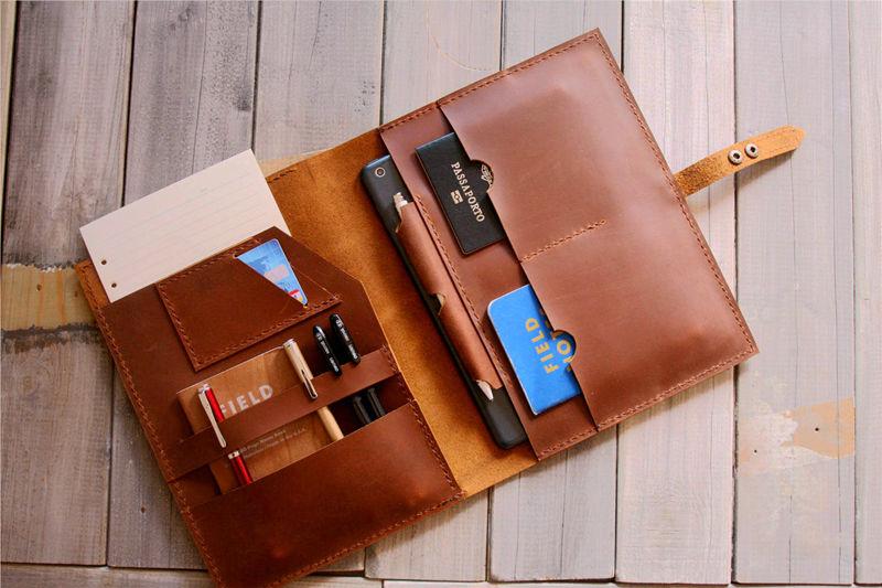 Personalized iPad Pro Leather Case Sleeve