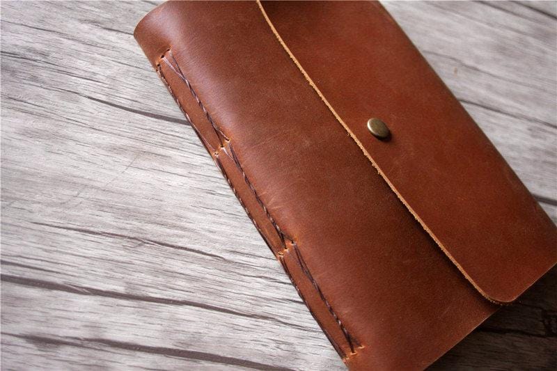 Engraved Leather Memorial Guest Book Album