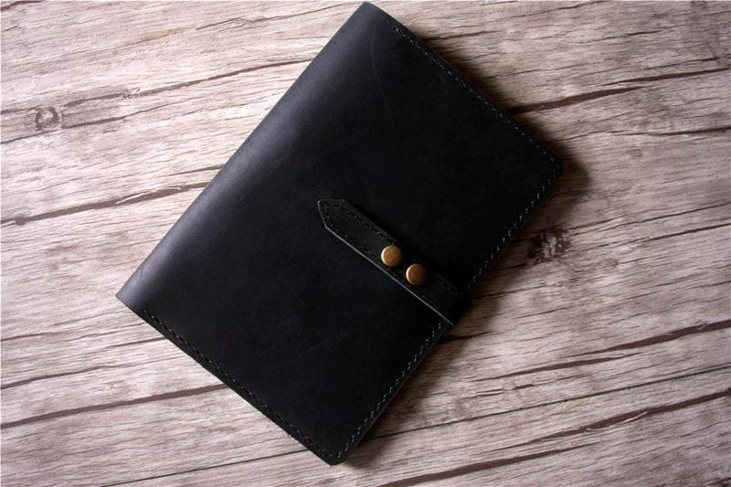 Black Moleskine Notebook Leather Cover