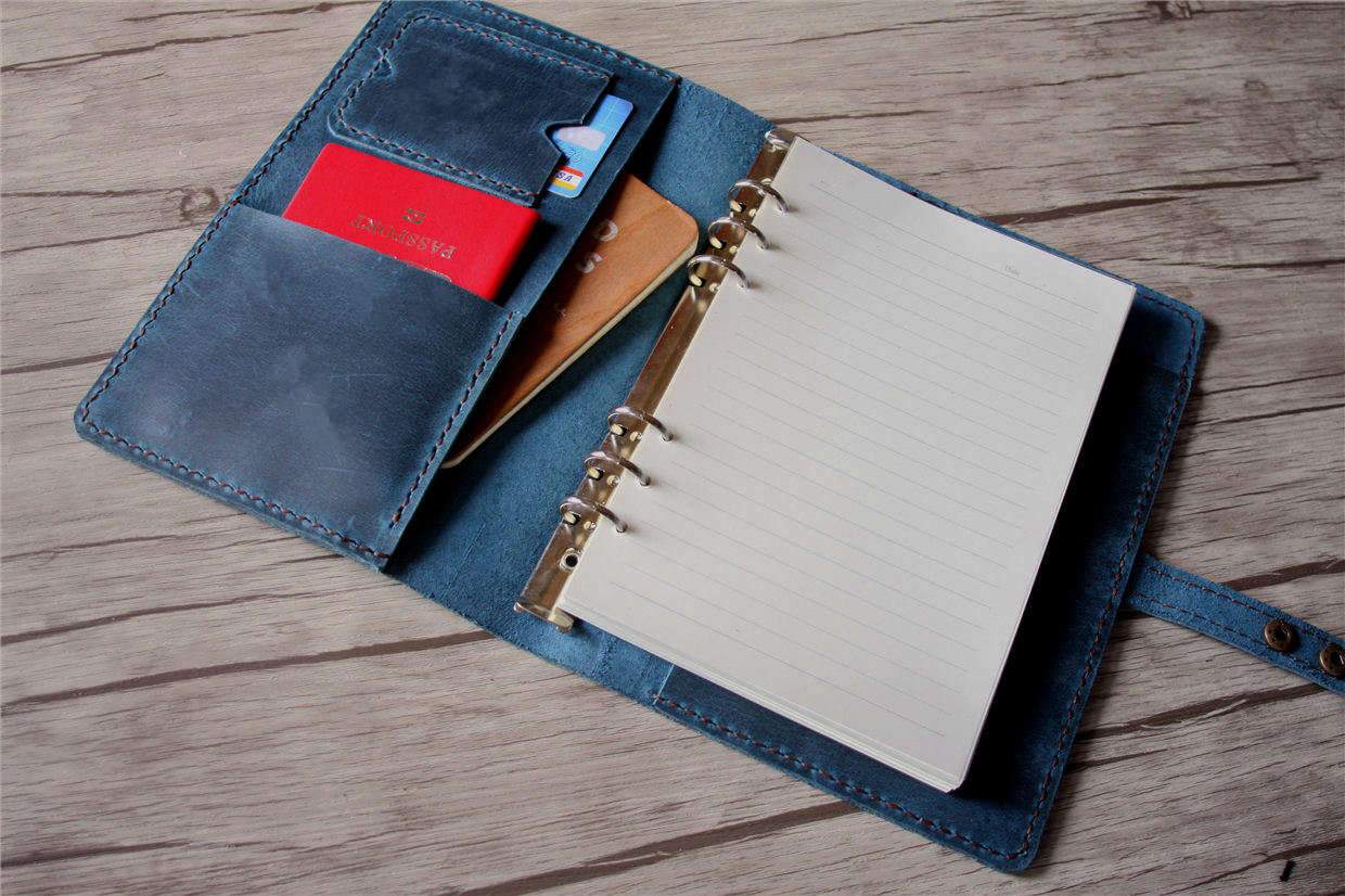 Leather Paper Planner Notebook Binder