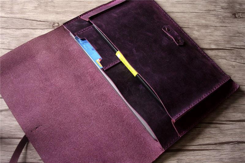 Personalized Leather Macbook 12 inch Case Sleeve
