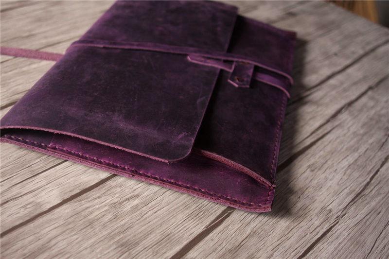 Personalized Leather Macbook 12 inch Case Sleeve