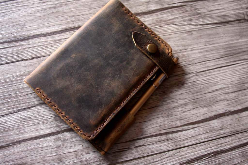 Personalized Field Notes Leather Cover Wallet