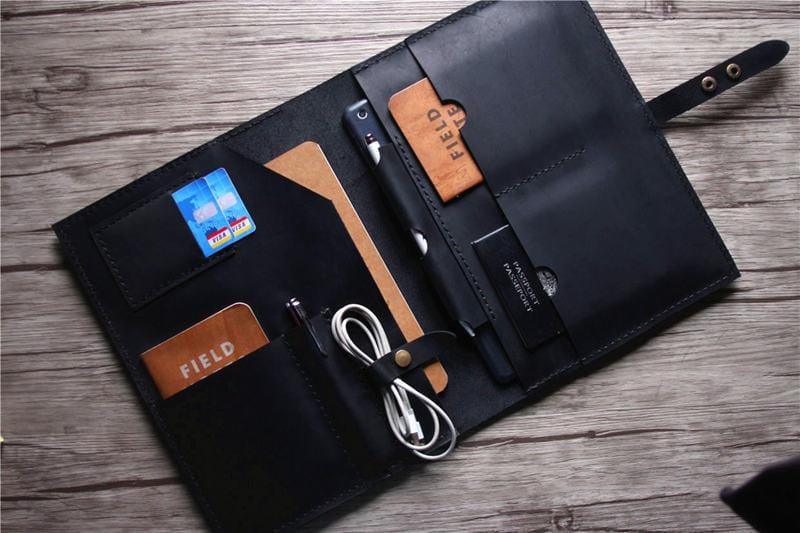 Macbook Air 13 inch Sleeve Black Leather