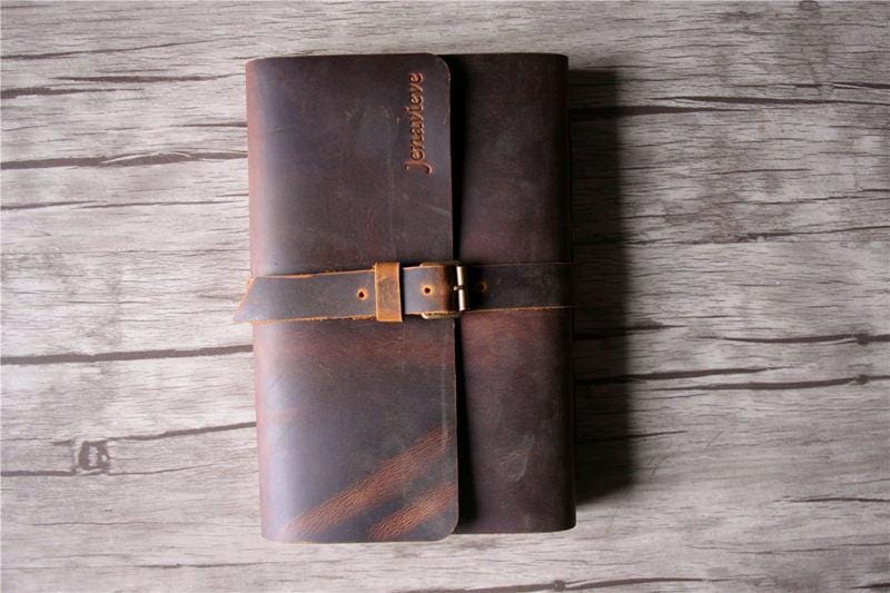 Leather Alternative Wedding Guest Book Album